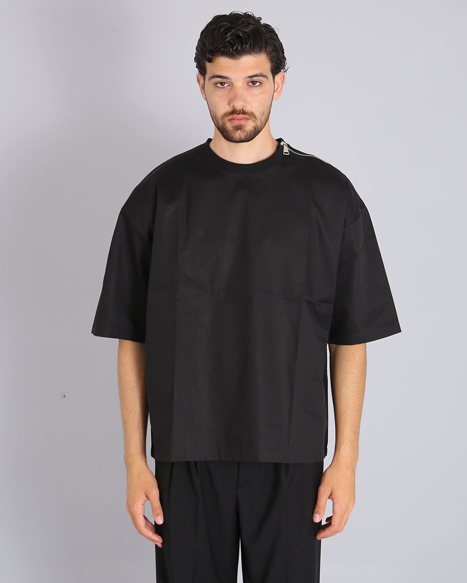 Msm Studio T-Shirt in Popeline con zip