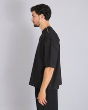 Msm Studio T-Shirt in Popeline con zip