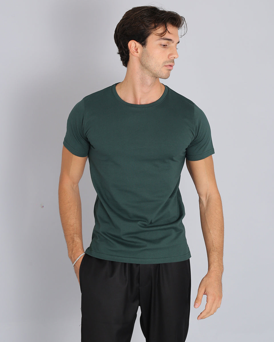 Basic t-shirt con spacchetto