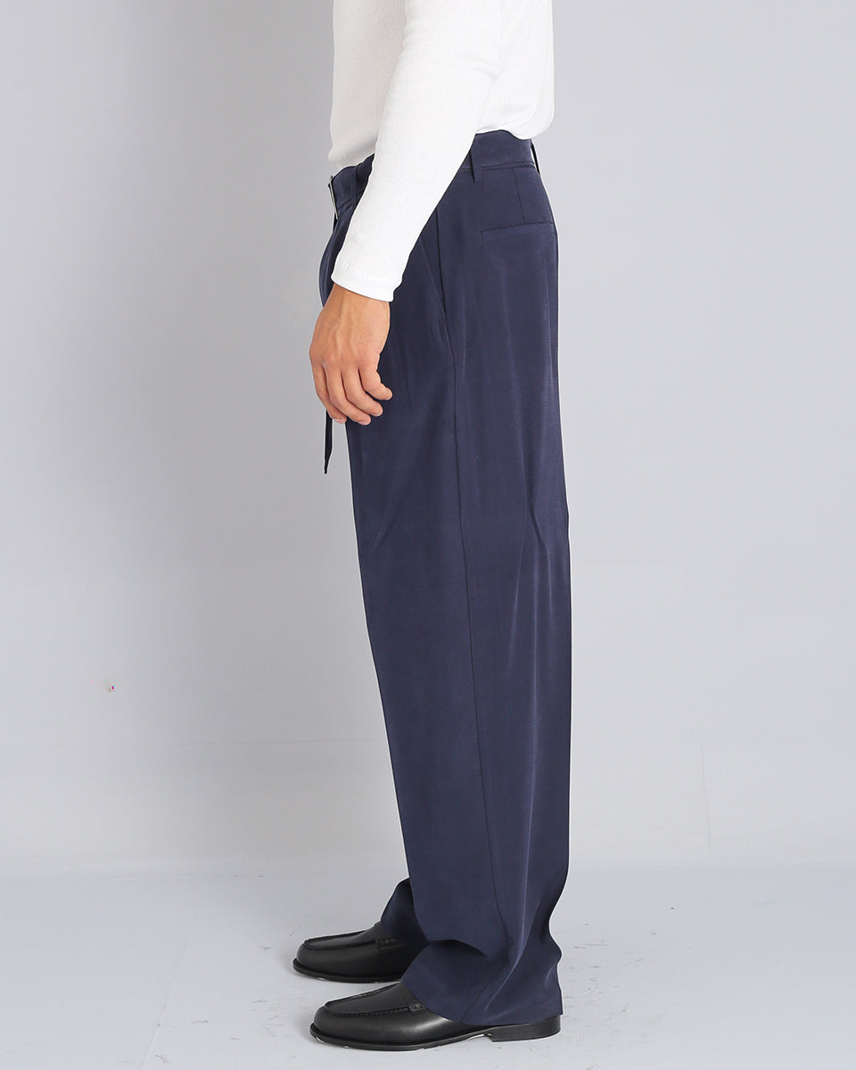 Pantalone Wide fit con cintura effetto velluto