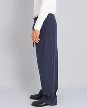 Pantalone Wide fit con cintura effetto velluto