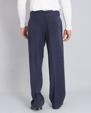 Pantalone Wide fit con cintura effetto velluto