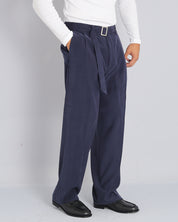 Pantalone Wide fit con cintura effetto velluto