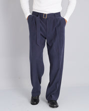 Pantalone Wide fit con cintura effetto velluto