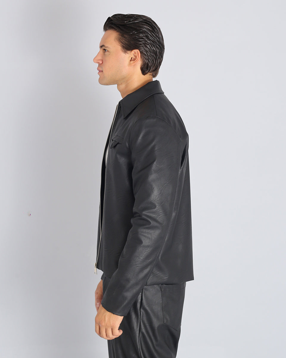 Basic Leather Jacket