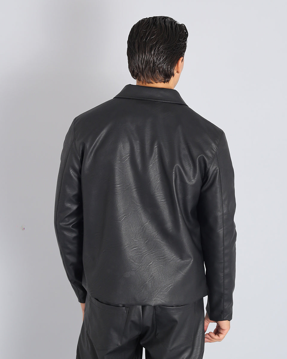 Basic Leather Jacket