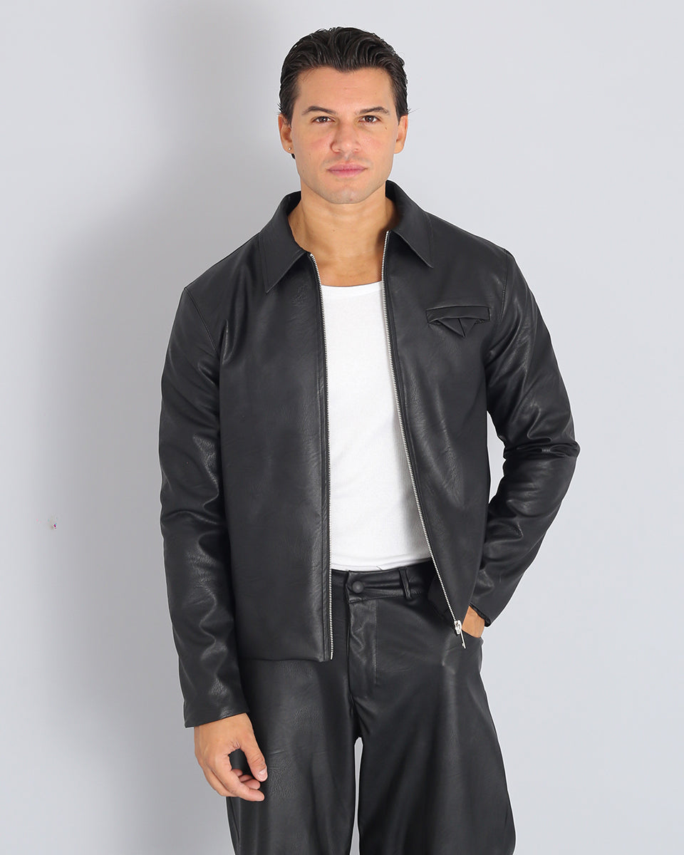 Basic Leather Jacket