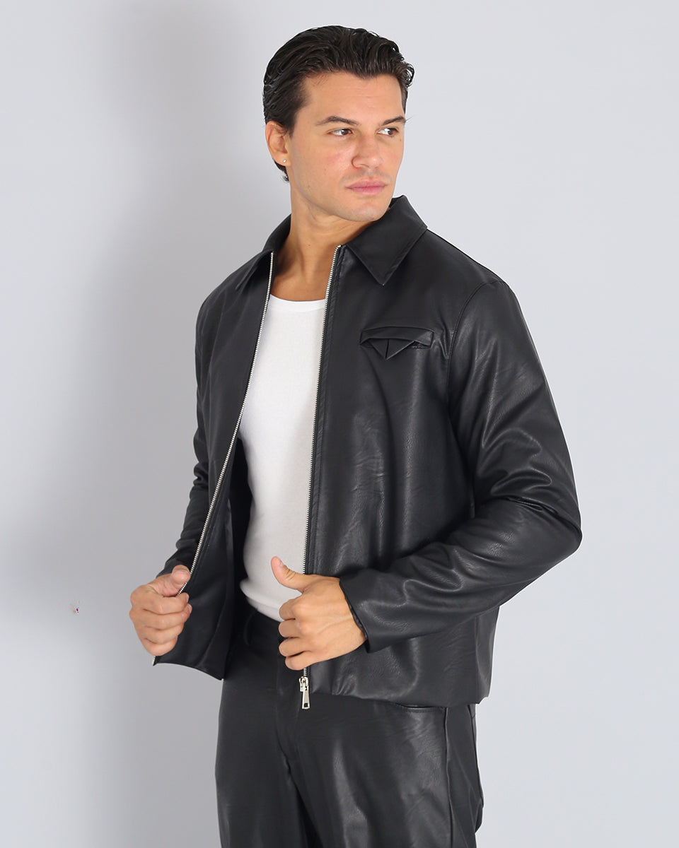 Basic Leather Jacket