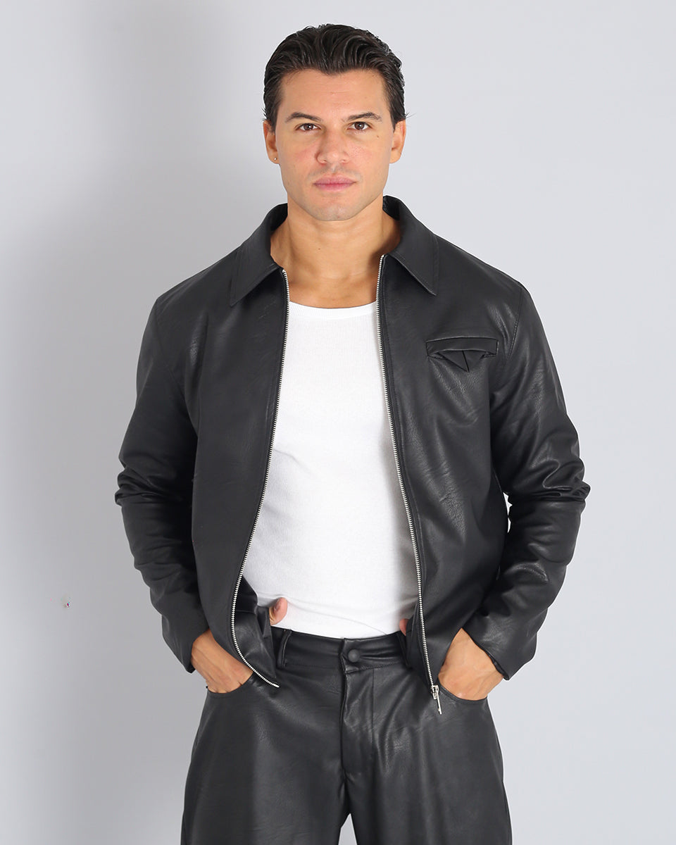 Basic Leather Jacket