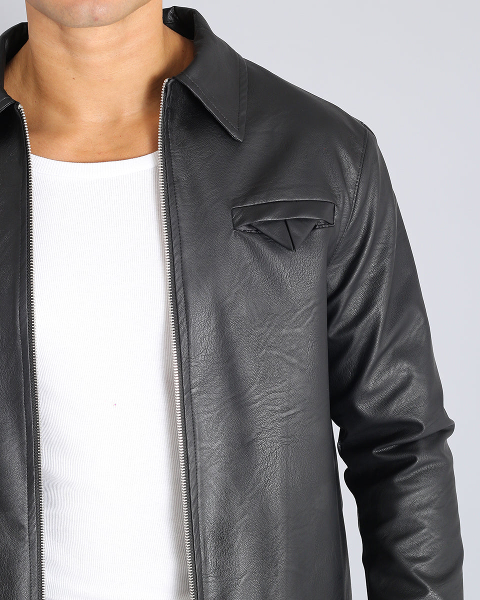 Basic Leather Jacket