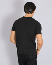 Msm Studio T-shirt Ribbed Garment Dyed Black