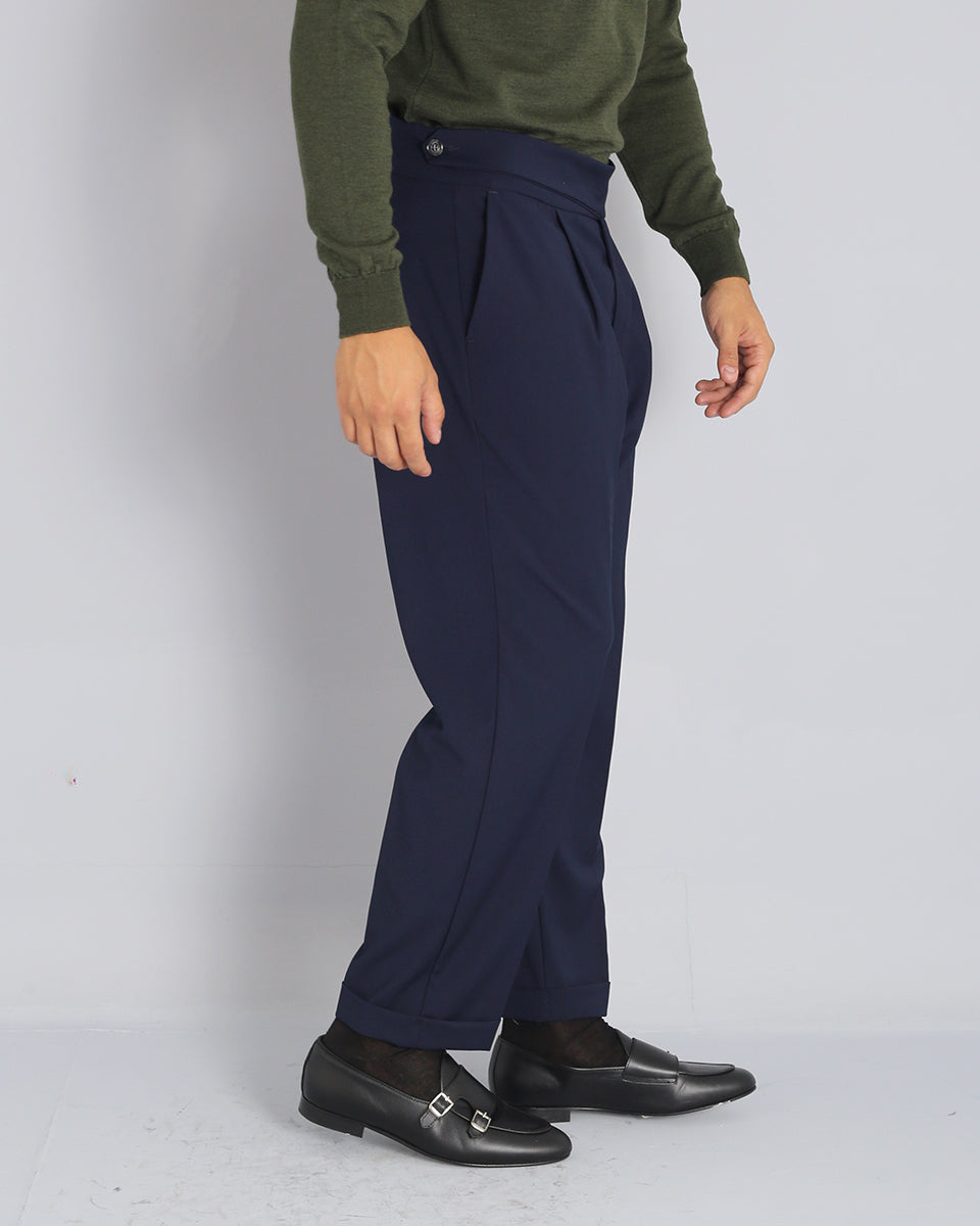 Relaxed Fit High Waist Trousers 