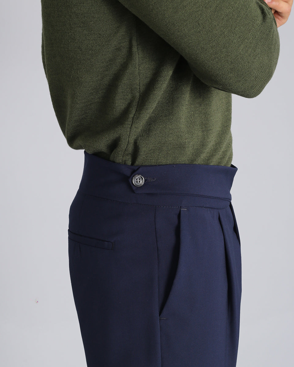 Relaxed Fit High Waist Trousers 