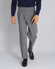 Relaxed Fit High Waist Trousers 