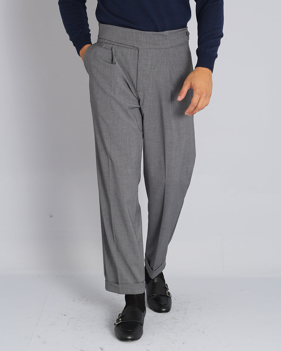 Relaxed Fit High Waist Trousers 