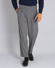 Relaxed Fit High Waist Trousers 