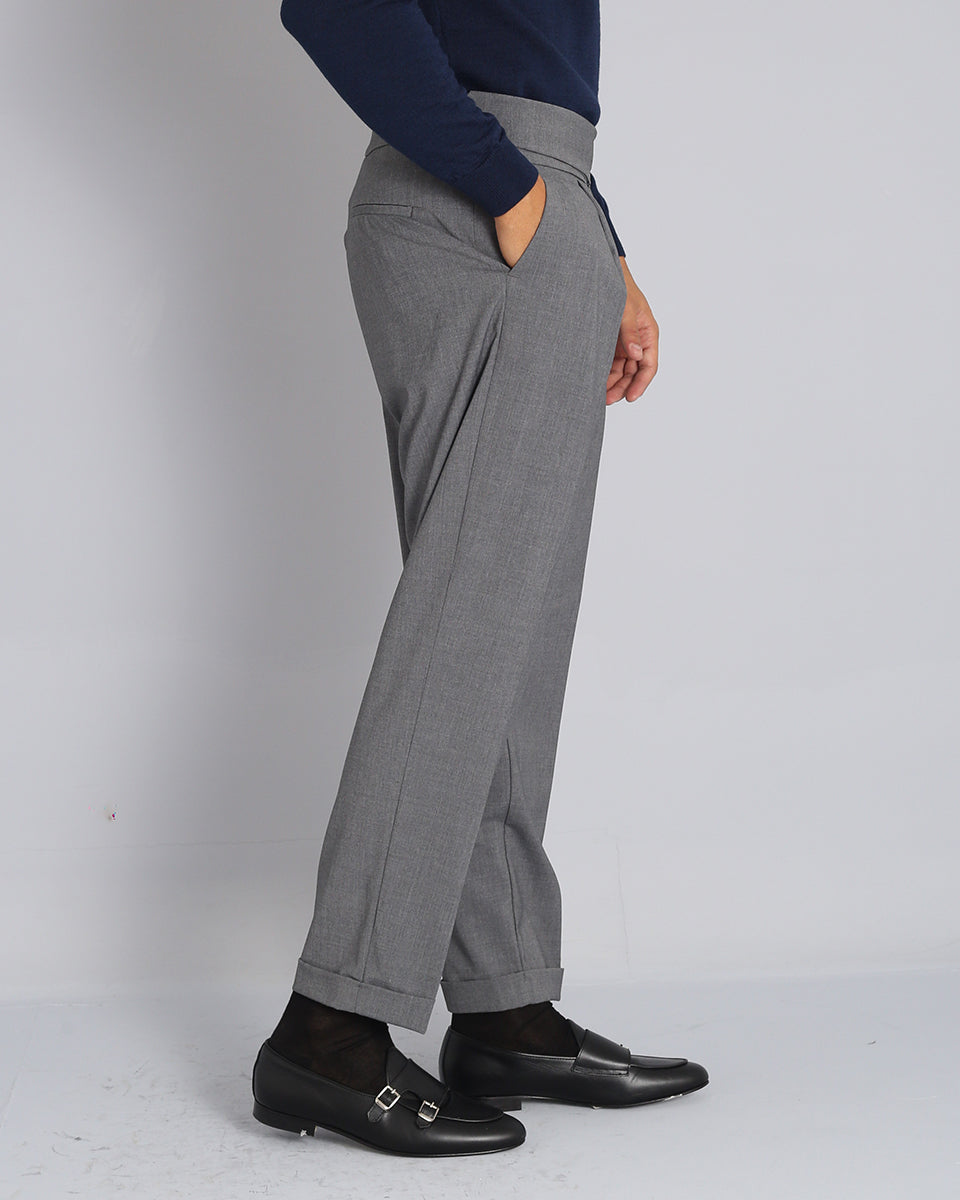 Relaxed Fit High Waist Trousers 