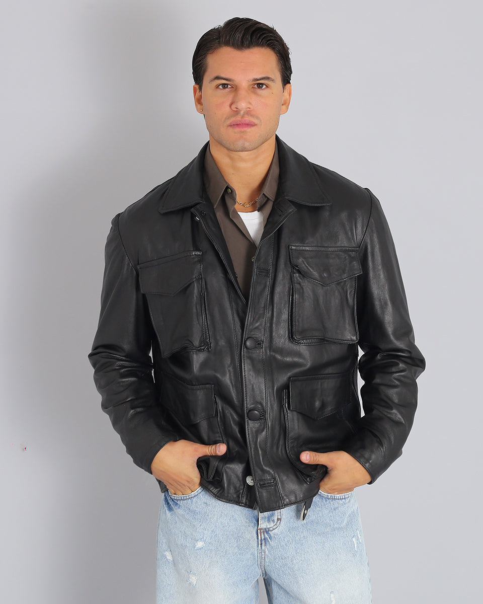 Msm Studio Jacket with pockets Black