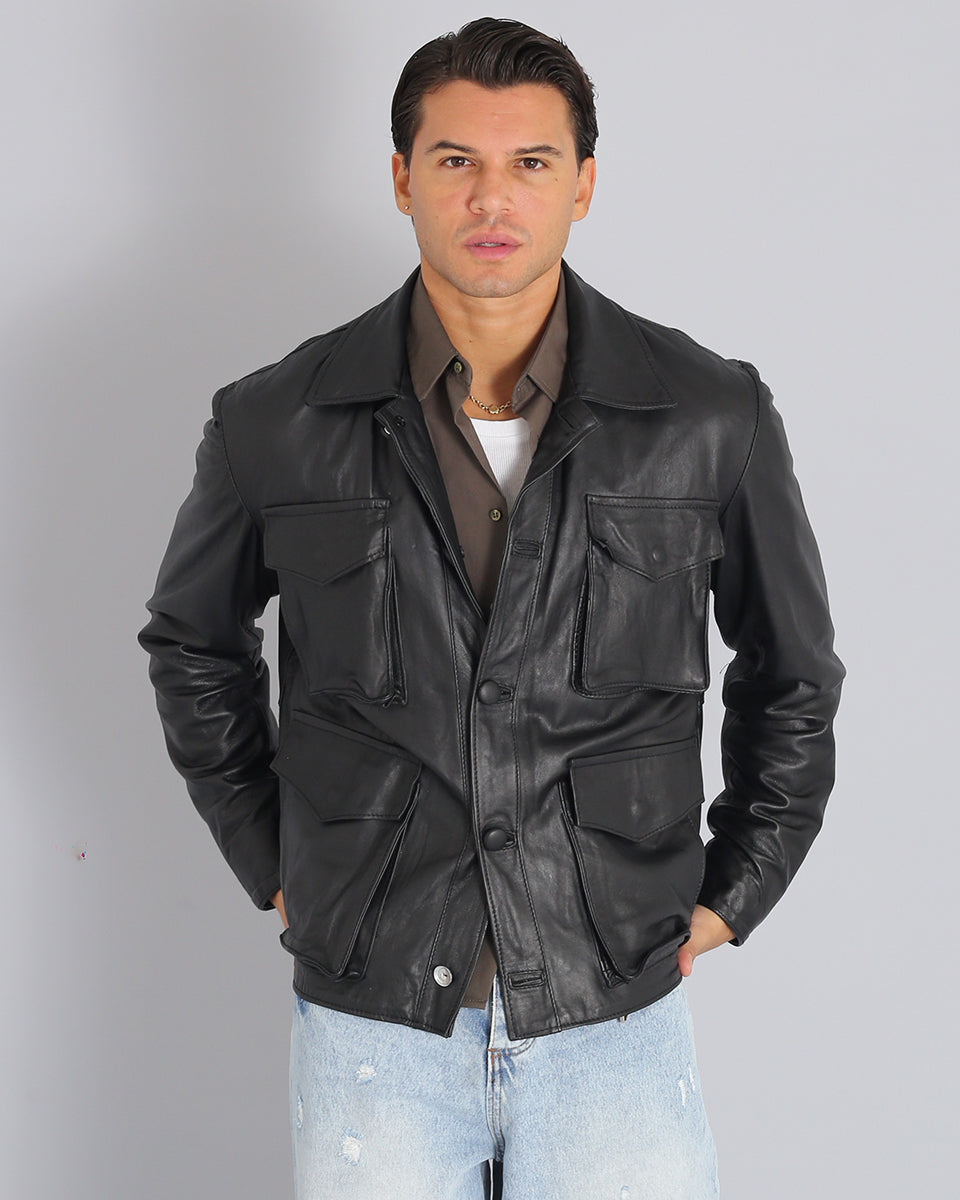 Msm Studio Jacket with pockets Black