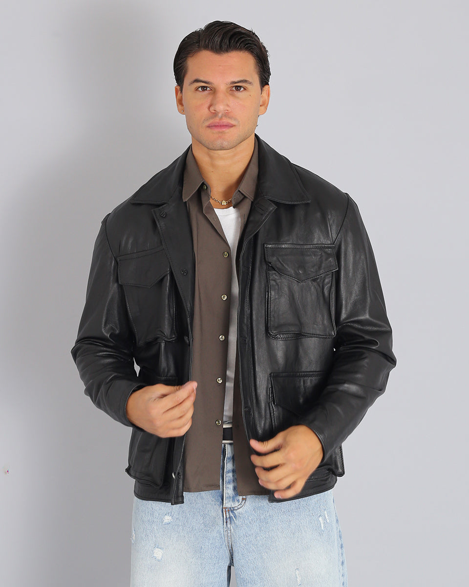 Msm Studio Jacket with pockets Black