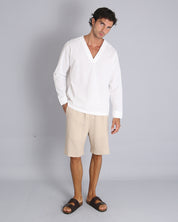 Msm Studio Bermuda Jogger in linen