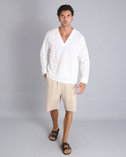 Msm Studio Bermuda Jogger in linen