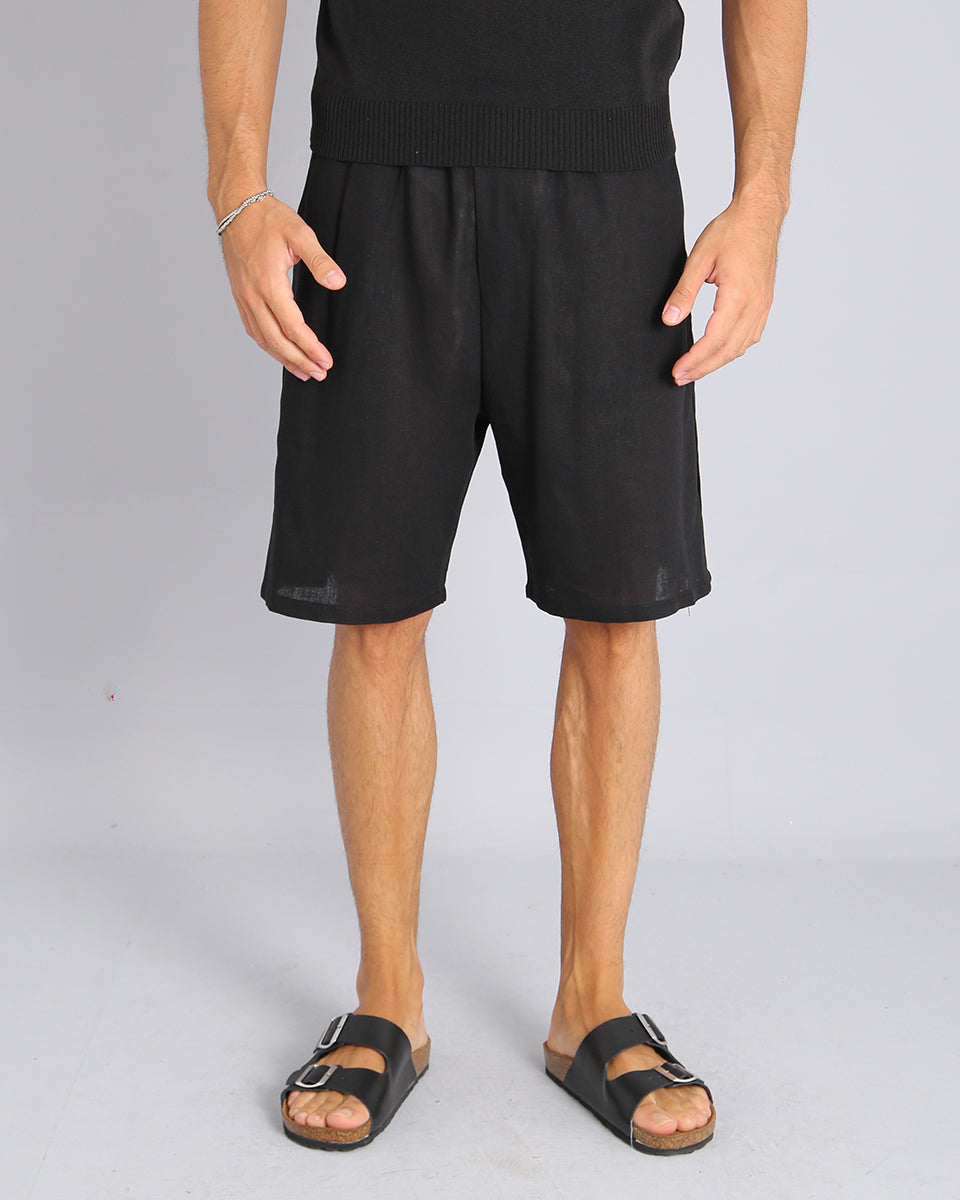 Msm Studio Bermuda Jogger in lino