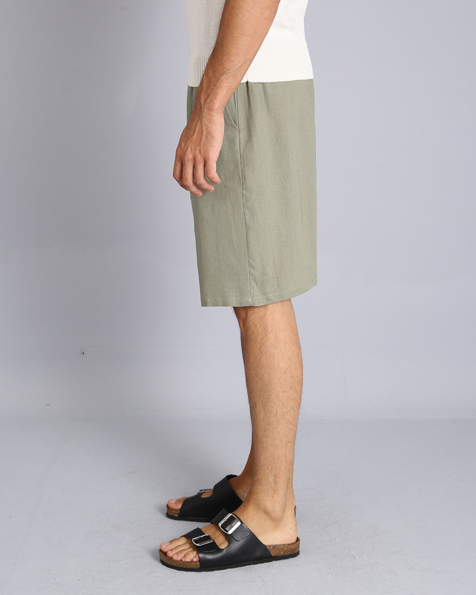 Msm Studio Bermuda Jogger in linen