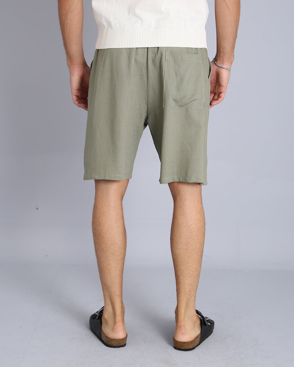 Msm Studio Bermuda Jogger in linen