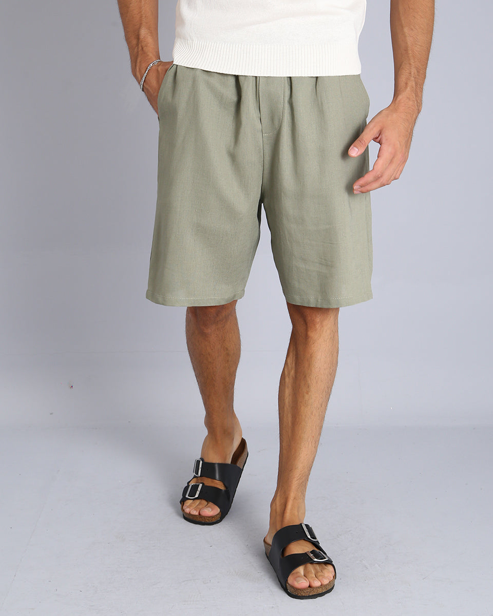 Msm Studio Bermuda Jogger in linen