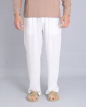 Msm Studio Wide Leg Jogger Pants Linen 