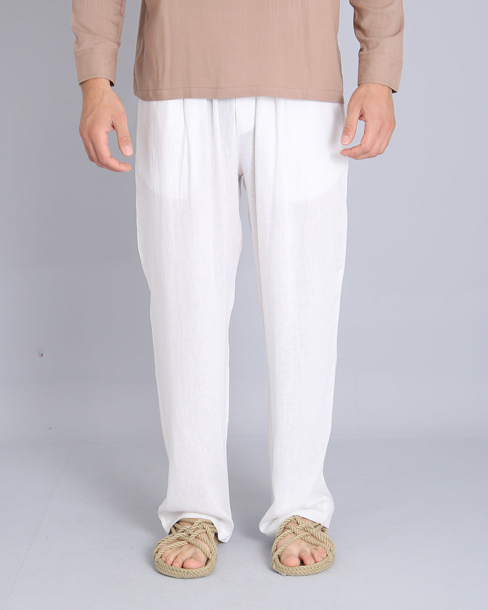 Msm Studio Pantalaccio Jogger Gamba Larga Lino