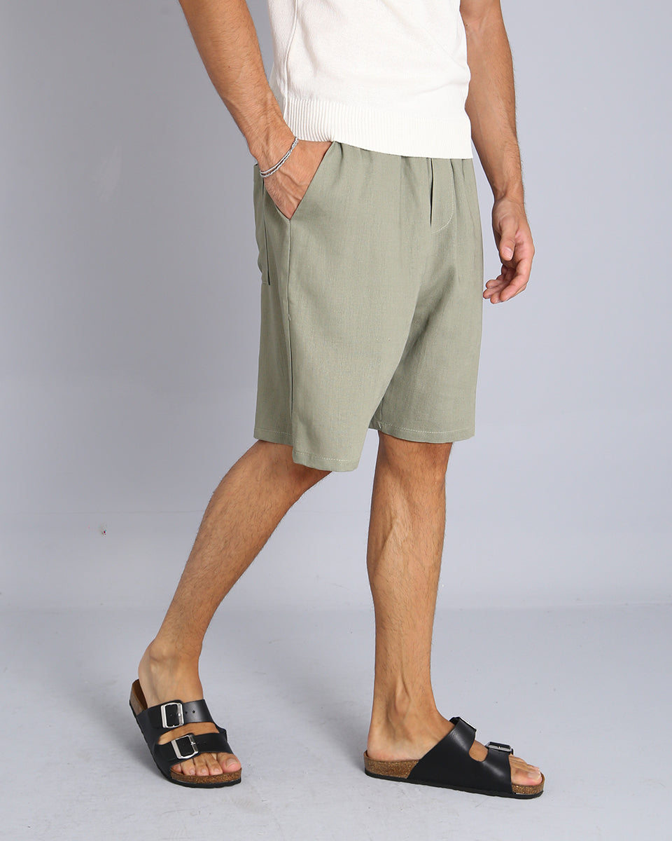 Msm Studio Bermuda Jogger in linen