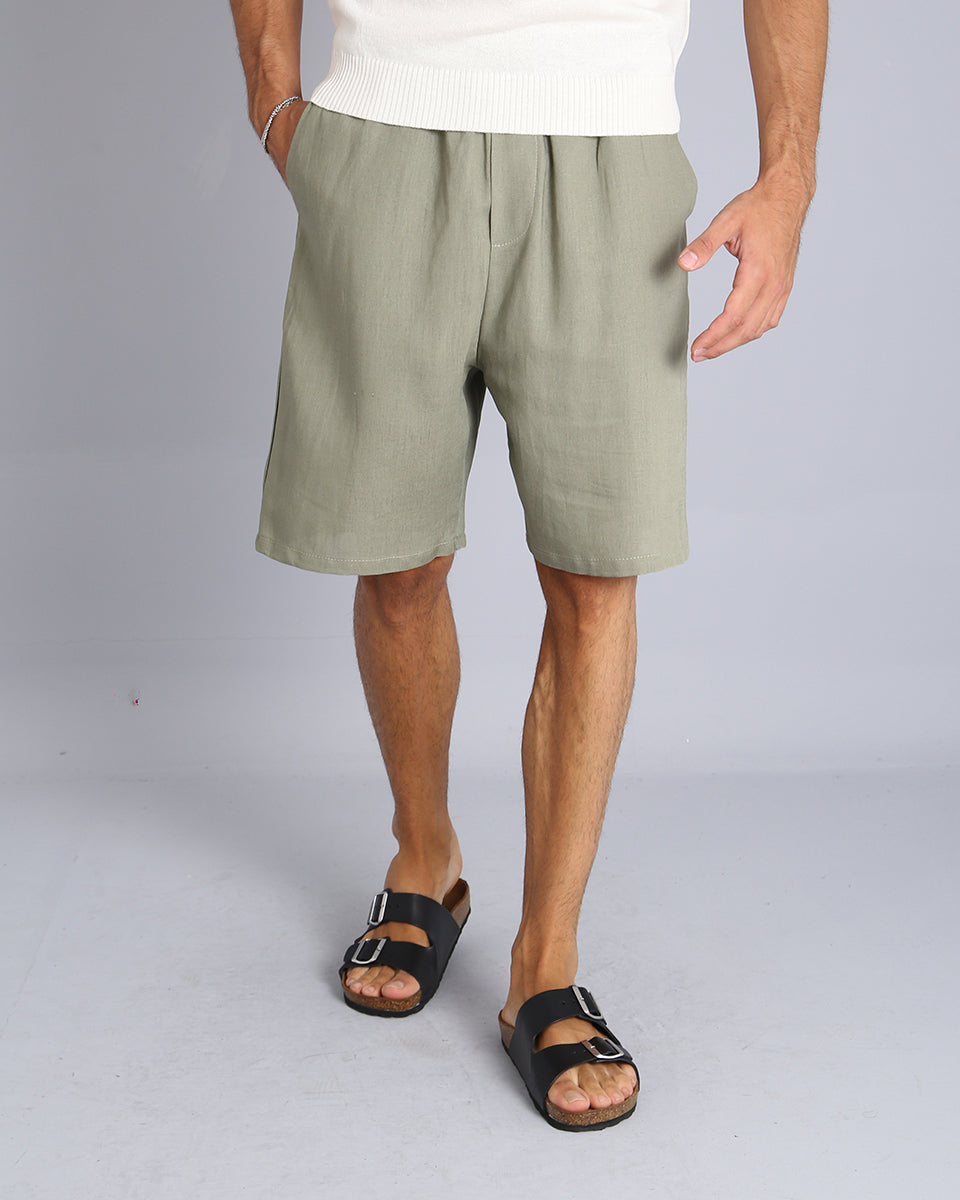 Msm Studio Bermuda Jogger in linen