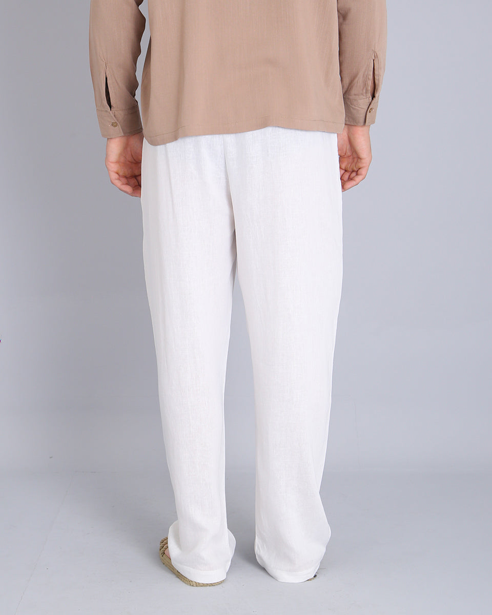 Msm Studio Wide Leg Jogger Pants Linen 