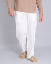 Msm Studio Wide Leg Jogger Pants Linen 