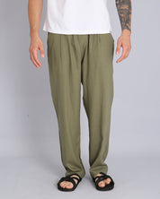 Msm Studio Wide Leg Jogger Pants Linen 