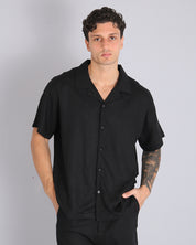 Msm Studio Camicia collo a bowling in lino