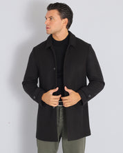 Cappotto monopetto con colletto