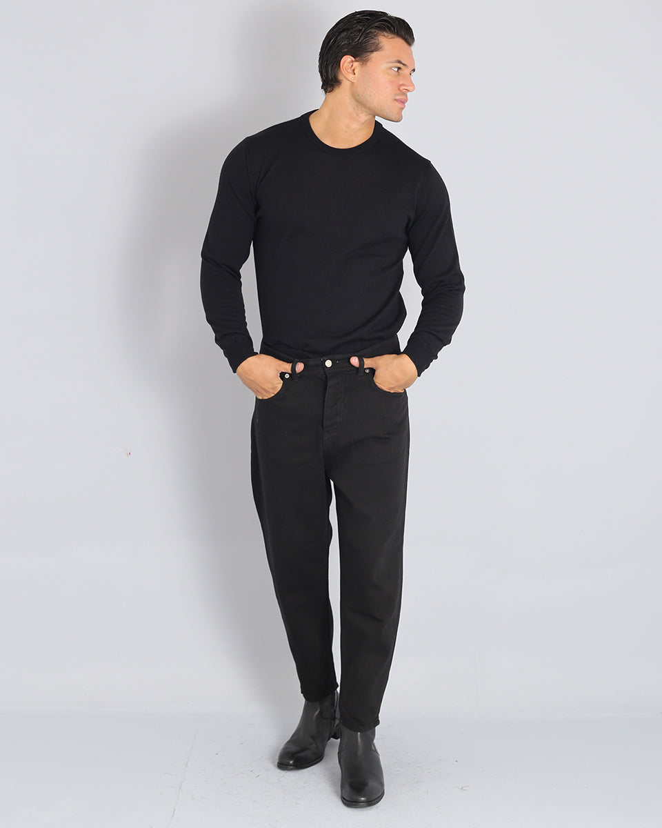 Msm Studio Denim Cropped Nero