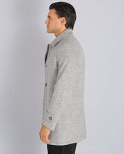 Cappotto monopetto con colletto