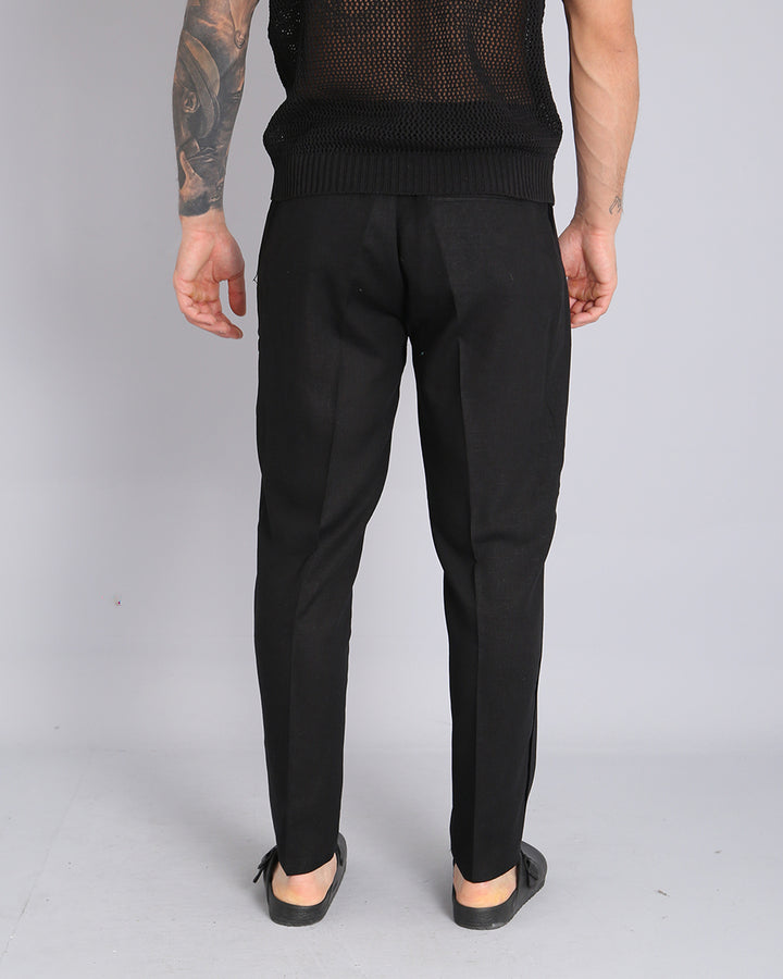 Msm Studio Pantalone Regular Fit in lino