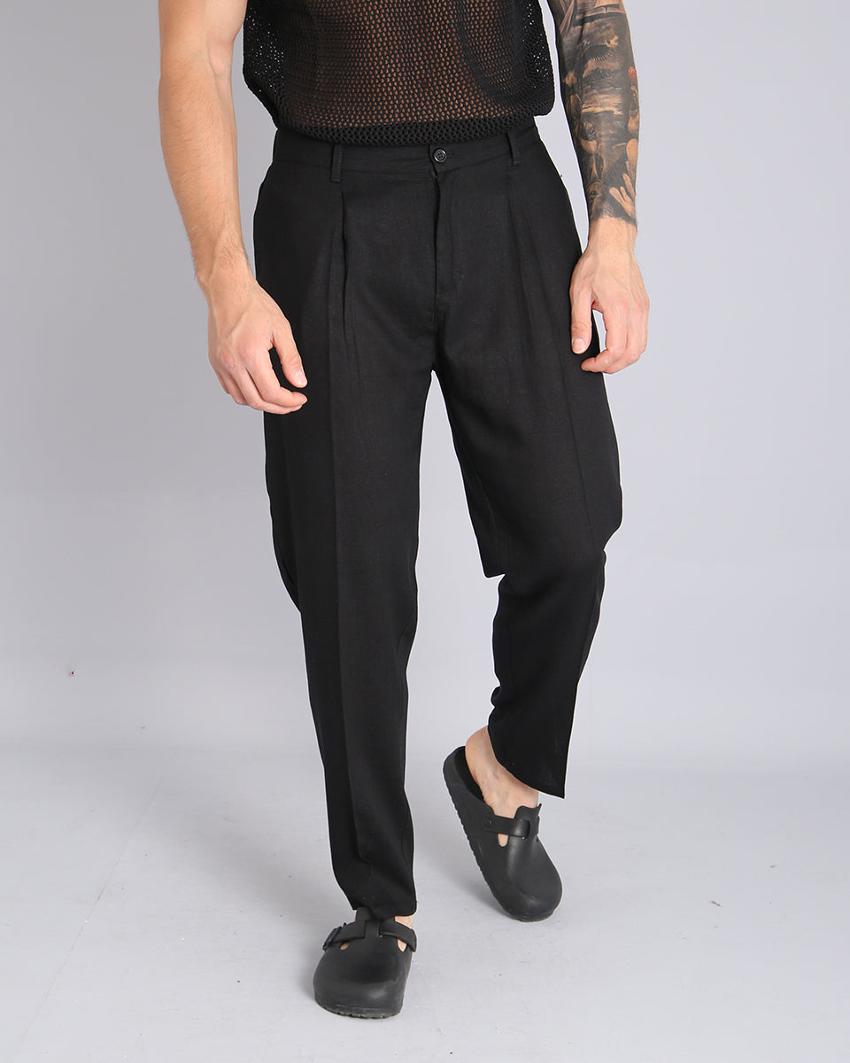 Msm Studio Regular Fit linen trousers 