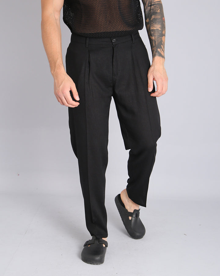 Msm Studio Pantalone Regular Fit in lino