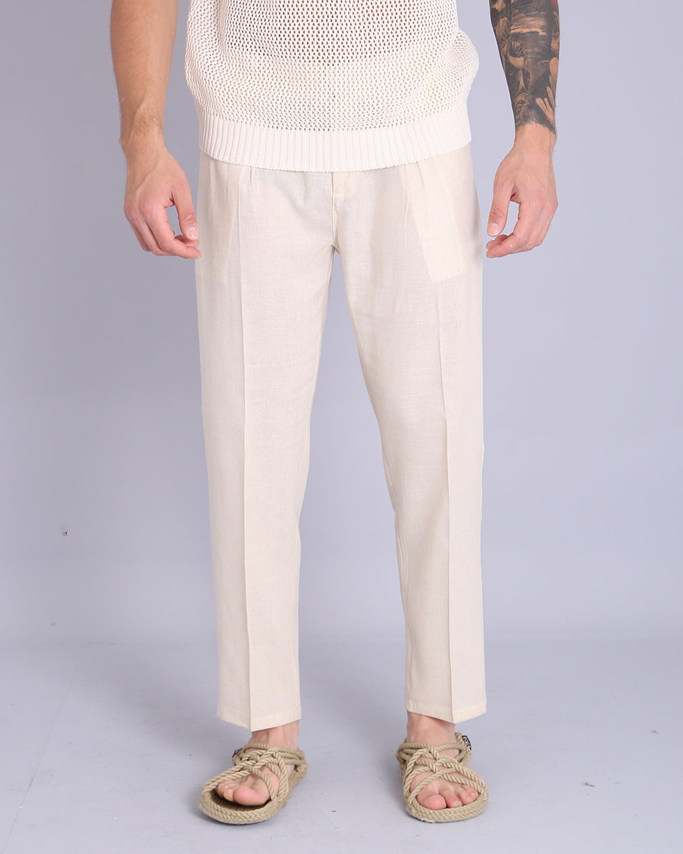 Msm Studio Regular Fit linen trousers 