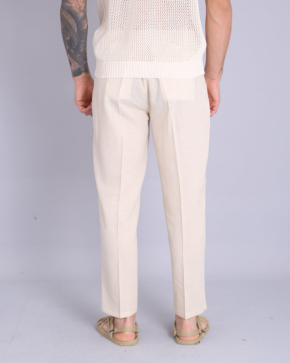 Msm Studio Regular Fit linen trousers 