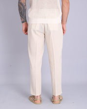 Msm Studio Pantalone Regular Fit in lino