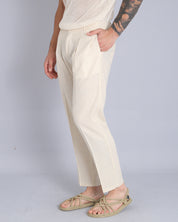 Msm Studio Pantalone Regular Fit in lino