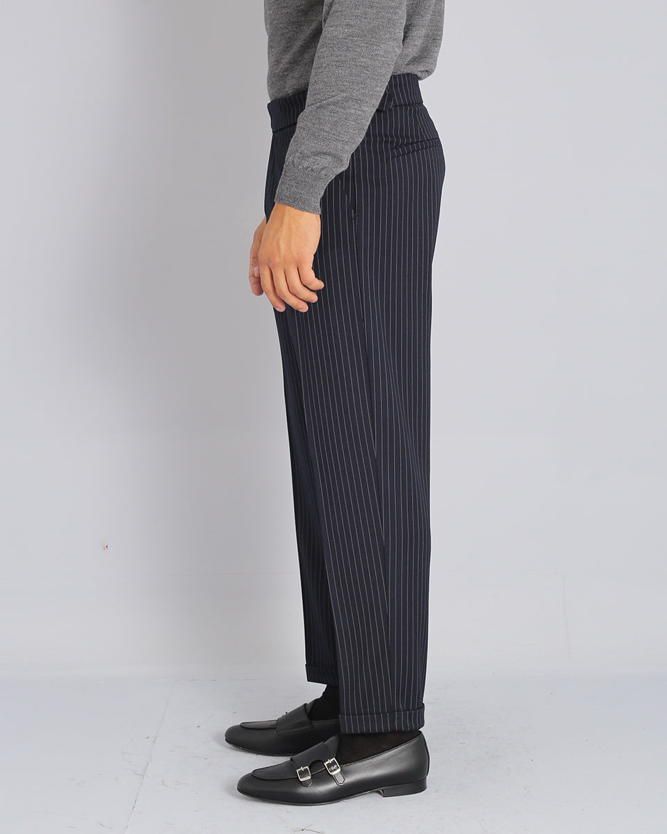 Structured Pants with Buckle 