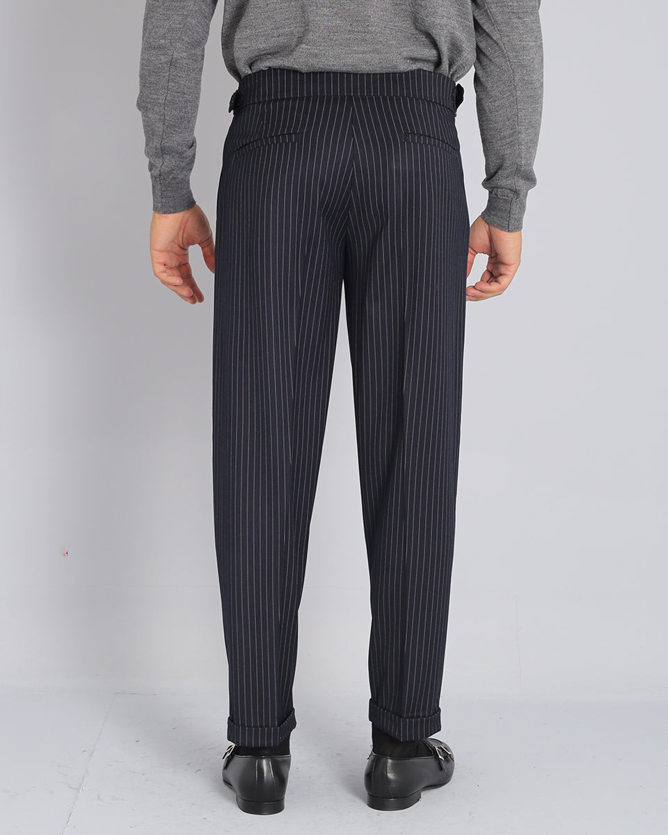 Structured Pants with Buckle 